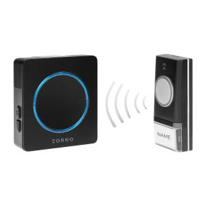 OPERA DC wireless, battery powered doorbell with learning system, 48 sounds, 100m